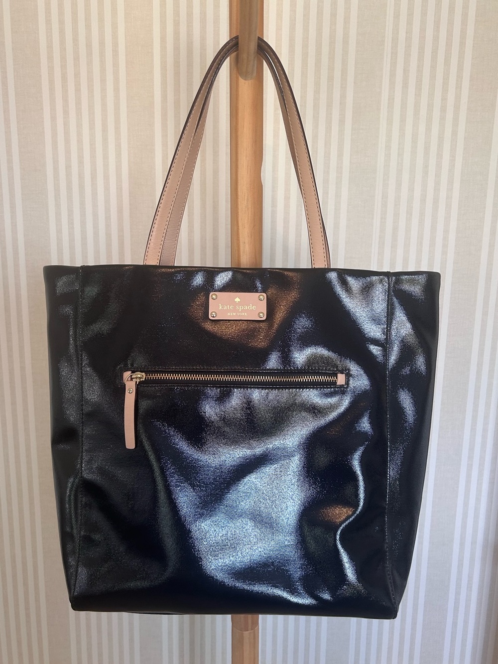 kate spade Kerryn Fulton Street Patent Leather Large Tote Bag NEW